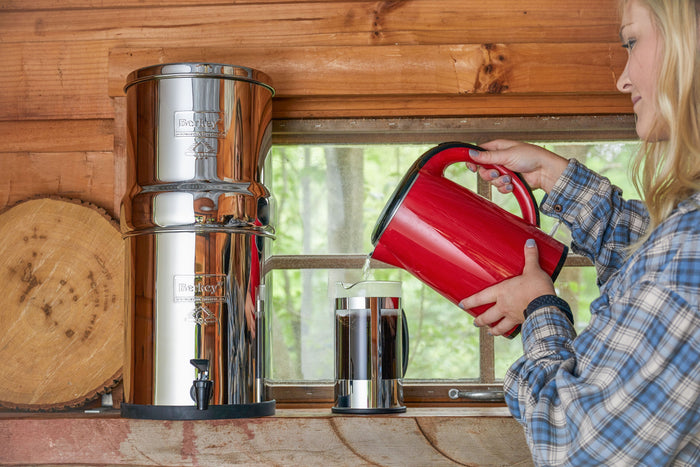 Making Coffee With Berkey Water